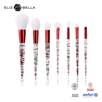 7pcs Makeup Brush Gift Set Beauty Care Máy cầm nhựa Tóc tổng hợp