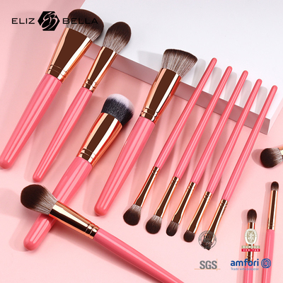 8pcs Beauty Cosmetic Brush Set Cầm gỗ Nhãn nhãn riêng Makeup Brush Set